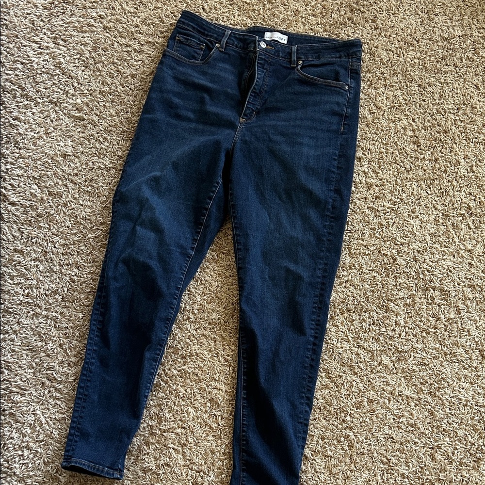 TALL LOFT Dark Blue Women's Skinny Jeans